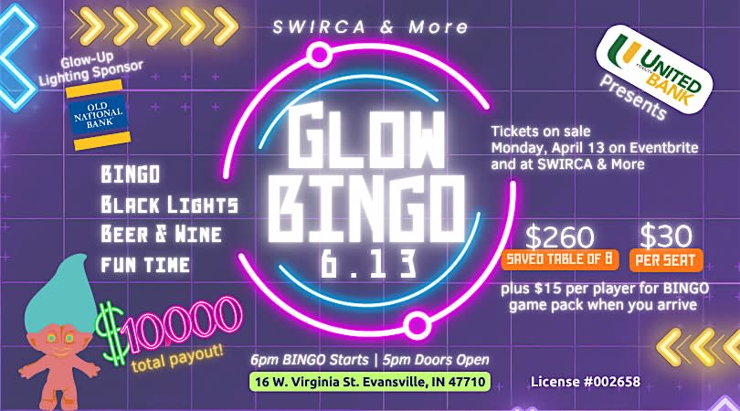 SWIRCA & More Glow BINGO