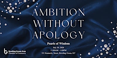 Pearls of Wisdom 2026 - Ambition Without Apology