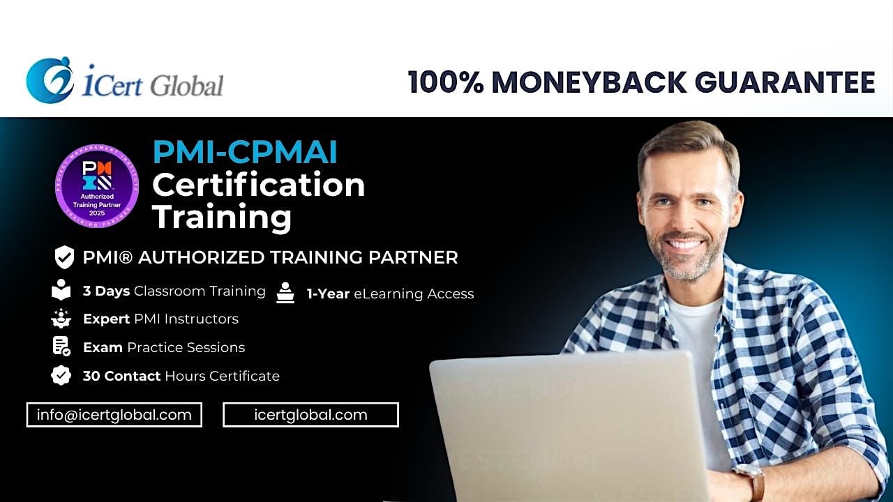 PMI-CPMAI® Weekend Training – Project in AI Certification in  Evansville,IN