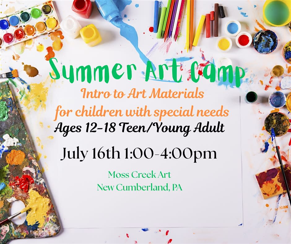 Summer Art Camp: Intro to Art for Teen/Young Adult with Special Needs