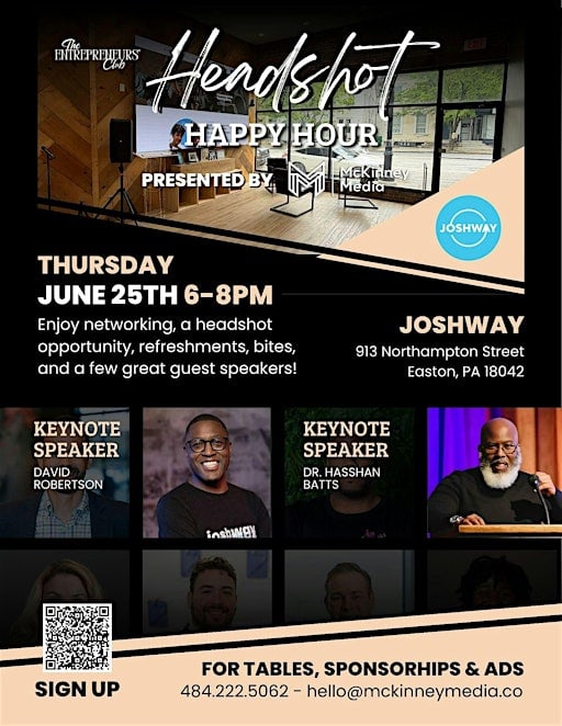 Entrepreneurs Club: Headshot Happy Hour at JOSHWAY