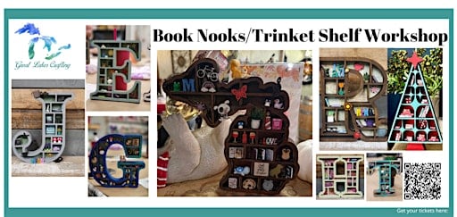 Alpena Book Nooks /Trinket Shelf  @ Art in the Loft