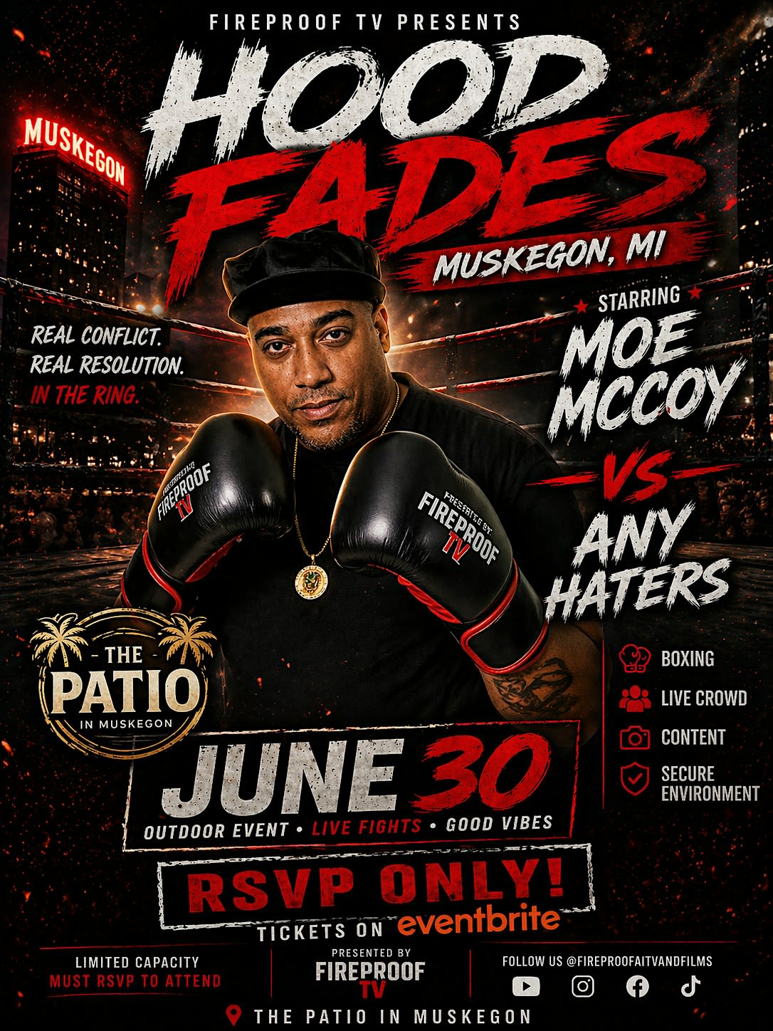 Hood Fades: Moe McCoy vs Any Haters | Live Fight Event – Muskegon, MI