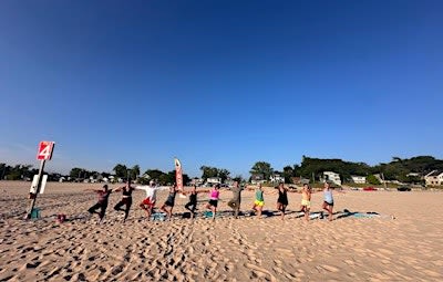 Beach Yoga- Pere Marquette Beach