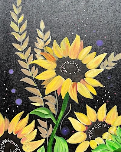 Shining Sunflowers-Vytautas Aid Society-Paint and Sip