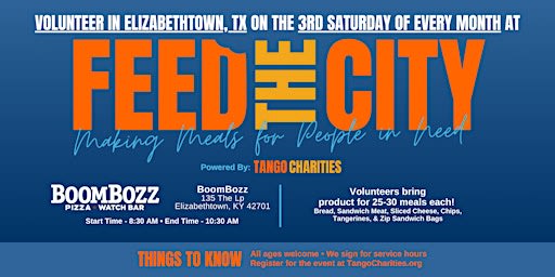 Feed The City Elizabethtown: Making Meals for People In Need