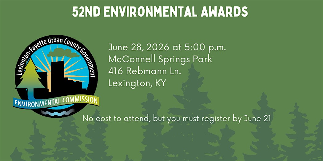 LFUCG Environmental Commission - 52nd Environmental Awards