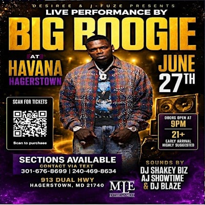 BIG BOOGIE LIVE AT HAVANA HAGERSTOWN