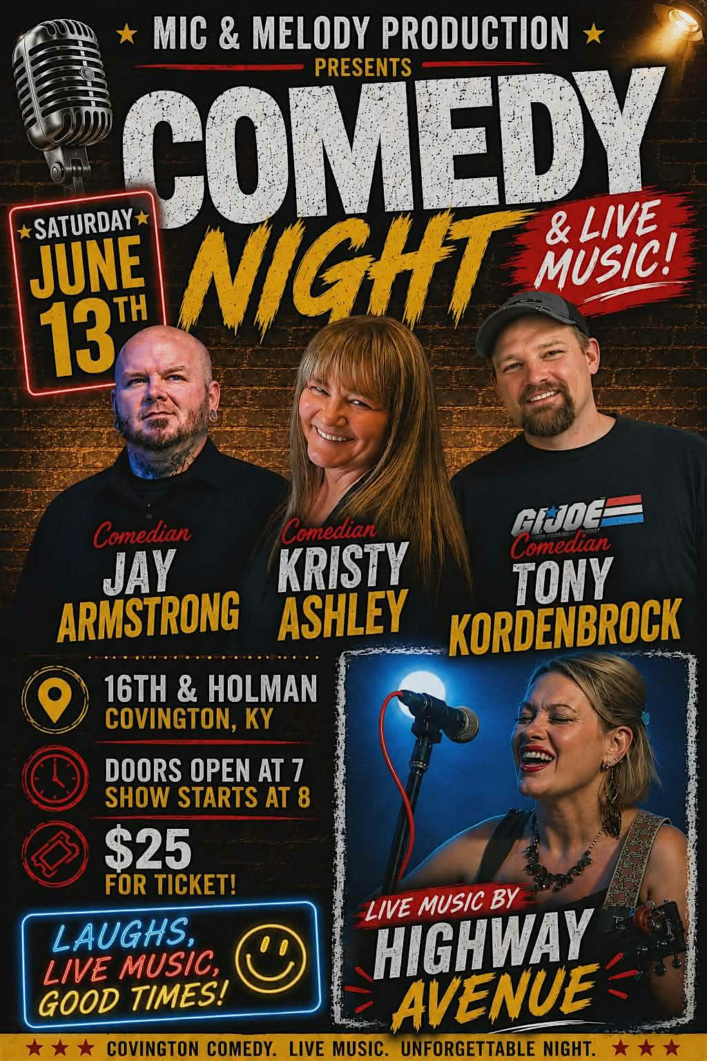 Comedy night & live music