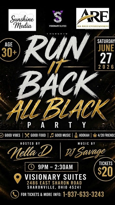 RUN IT BACK ALL BLACK PARTY