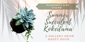 Summer Succulent Kokedama