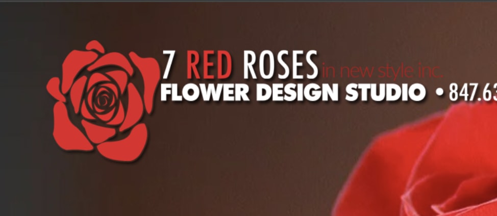 Seven Red Roses Flower Design Studio