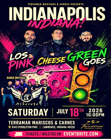 Los Pink Cheese Green Goes LIVE in Indianapolis Indiana!