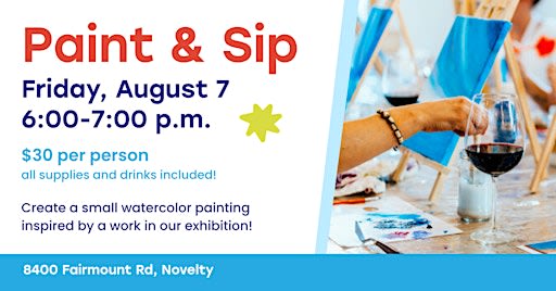 Fairmount Art Exhibition Paint and Sip