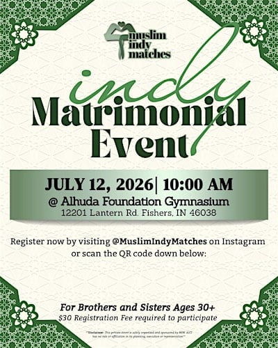 Muslim Indy Matches  30+ Singles Event