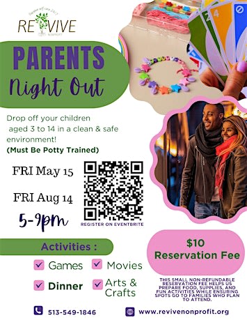 Enjoy a  Parents Night Out with REVIVE