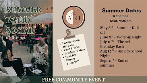 Summer Patio Social: at the ari