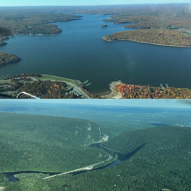 Delaware Water Gap and Lake Wallenpaupack Air Tour: Exclusive 1 Premier