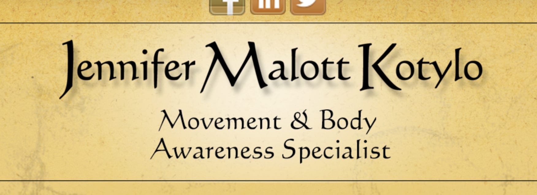 Jennifer Kotylo Movement & Body Awareness