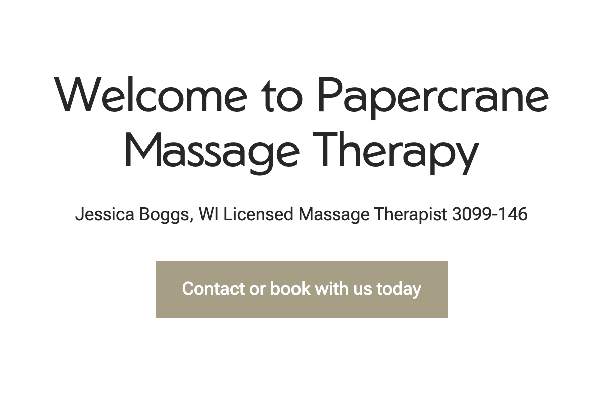 Papercrane Massage Therapy
