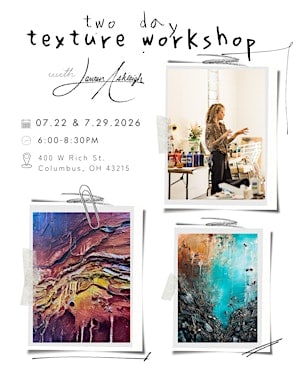 Two-Day Texture Art Workshop with Lauren Ashleigh