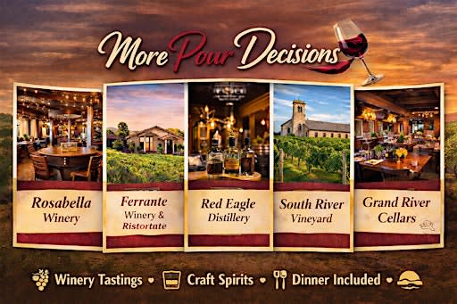 InDulge Experiences Presents: MORE Pour Decisions Wine Tour