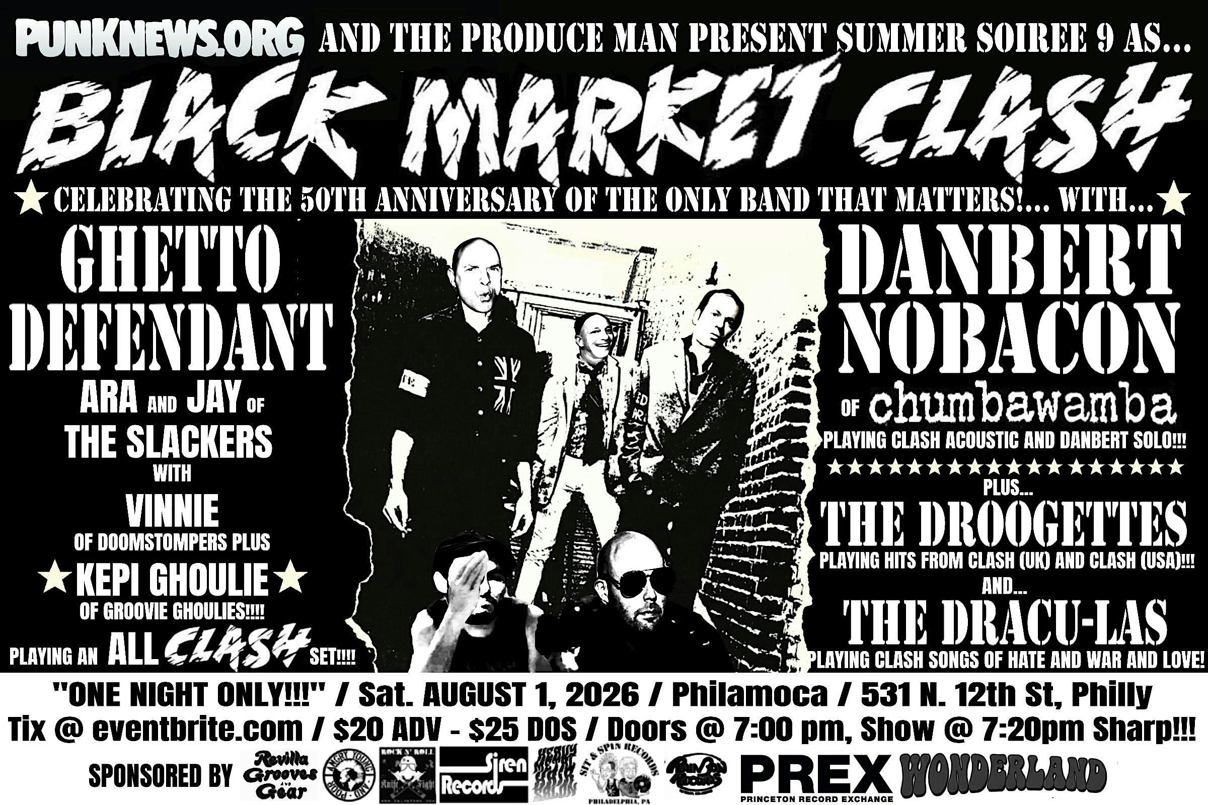 Kepi Ghoulie + Ara +Jay of The Slackers and Danbert Nobacon play THE CLASH!