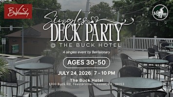 Singles Deck Party @ the Buck Hotel | 30-50
