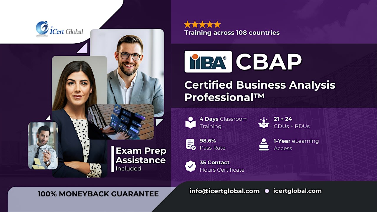 Business Analyst (CBAP) Classroom Training in Jackson, MI