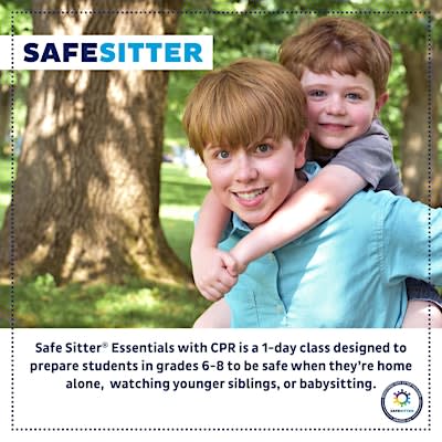 Safe Sitter - 8/20/26 (register by 8/13)