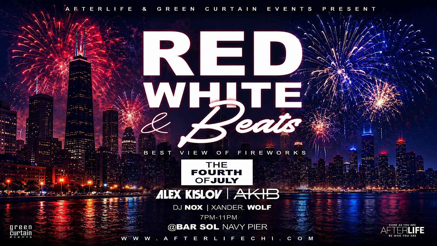 Red, White & Beats ~ a 4th of July Firework Event on Navy Pier