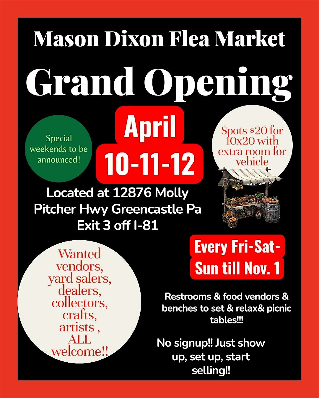 Mason Dixon Flea Market Grand Opening