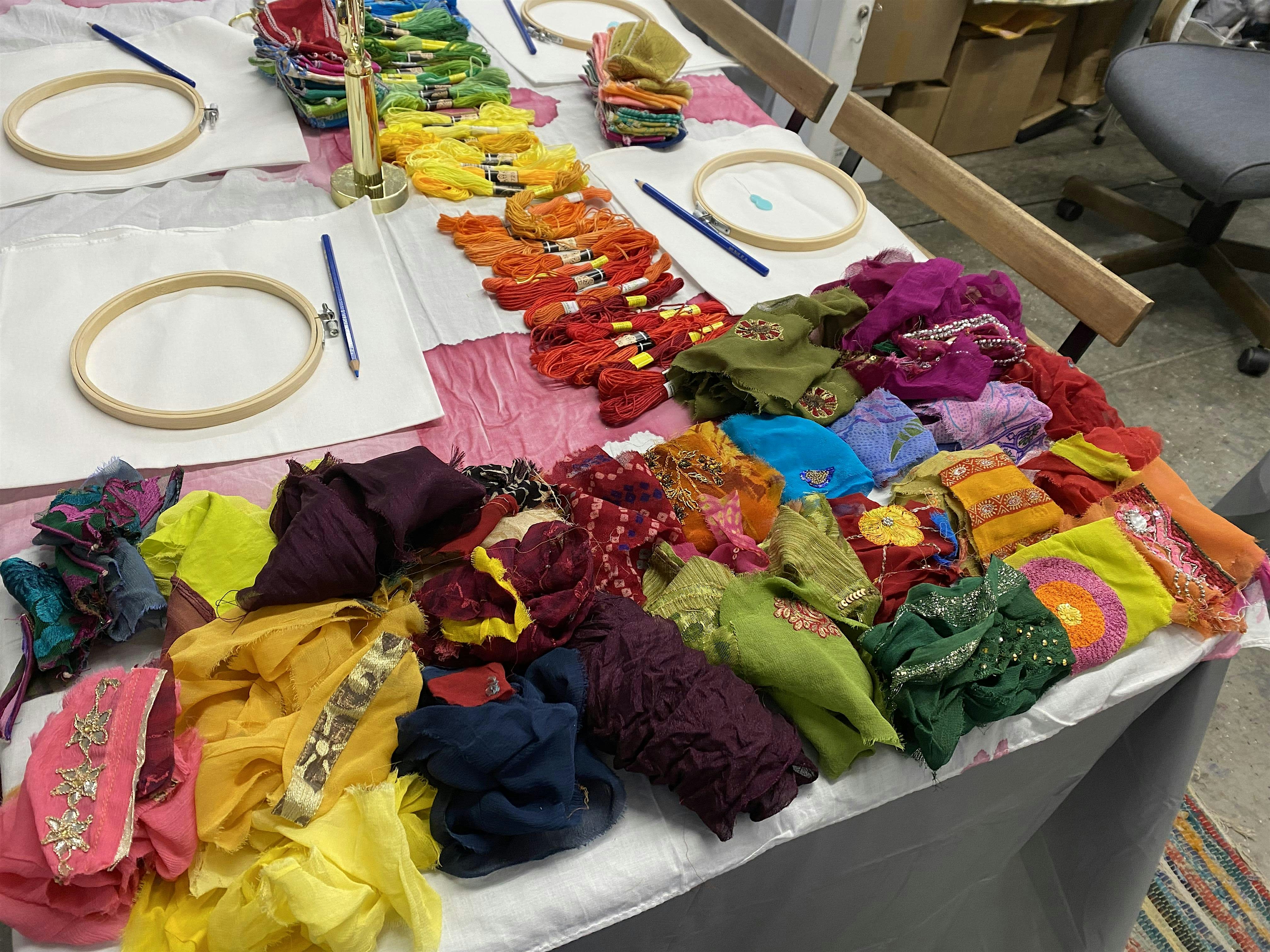 Embroidery Collage: Repurposed and Recycled Textiles