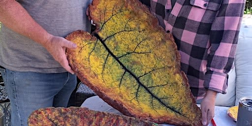 Paint a Leaf birdbath