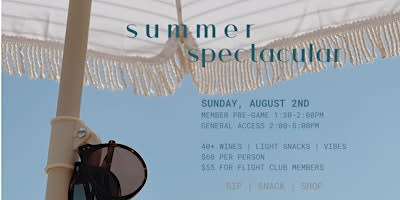 Flight's 2026 Summer Spectacular!