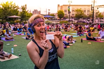City Glow Yoga™ at Perk Plaza Park | Downtown Cleveland