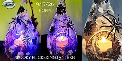 Spooky Flickering Pressed Flower Lantern