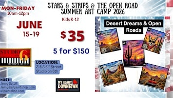Stars & Stripes and the Open Road Summer Art Camp Week 3