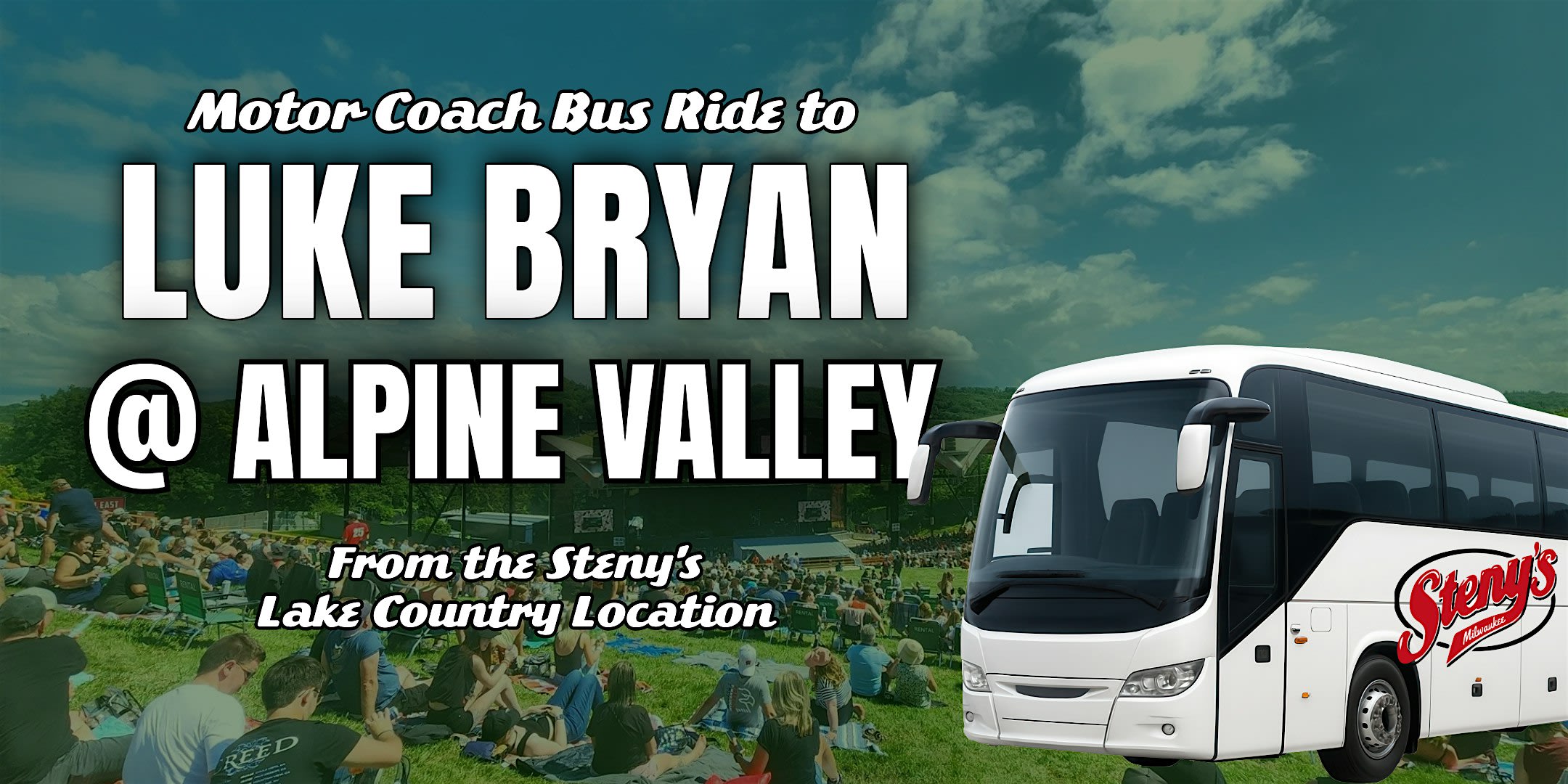 Steny's Lake Country Shuttle to Luke Bryan @ Alpine Valley