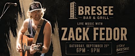 Zack Fedor at Bresee Bar & Grill