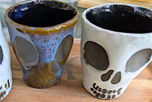 Ceramic Skull Cups w/ Tara