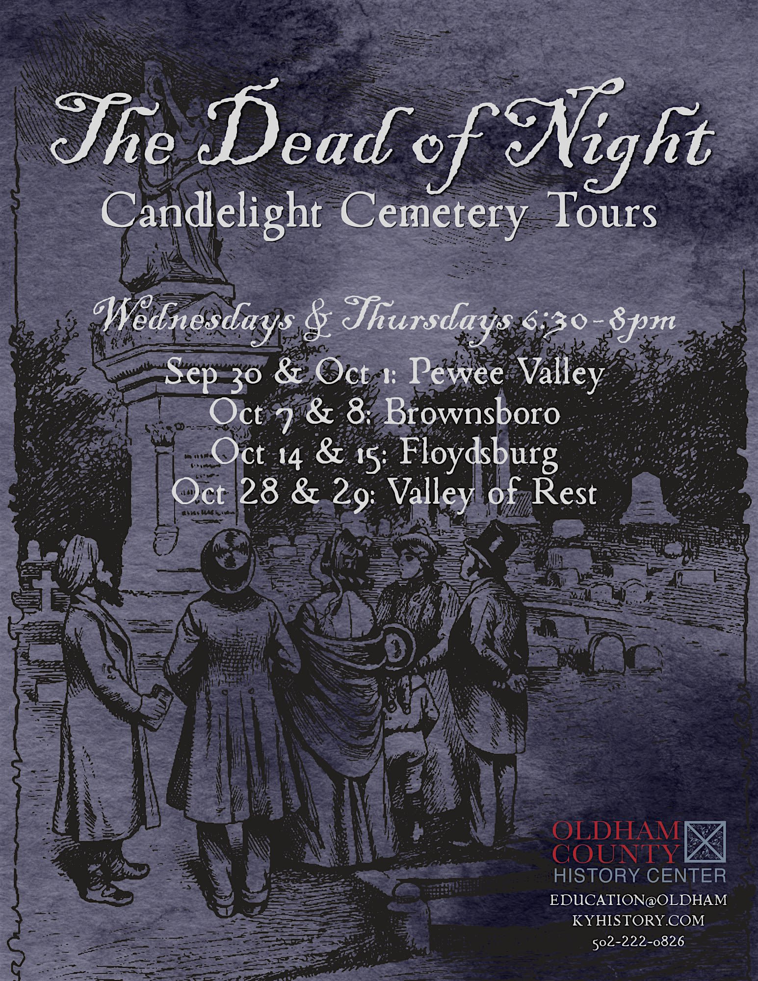 The Dead of Night: Candlelight Cemetery Tour of Pewee Valley
