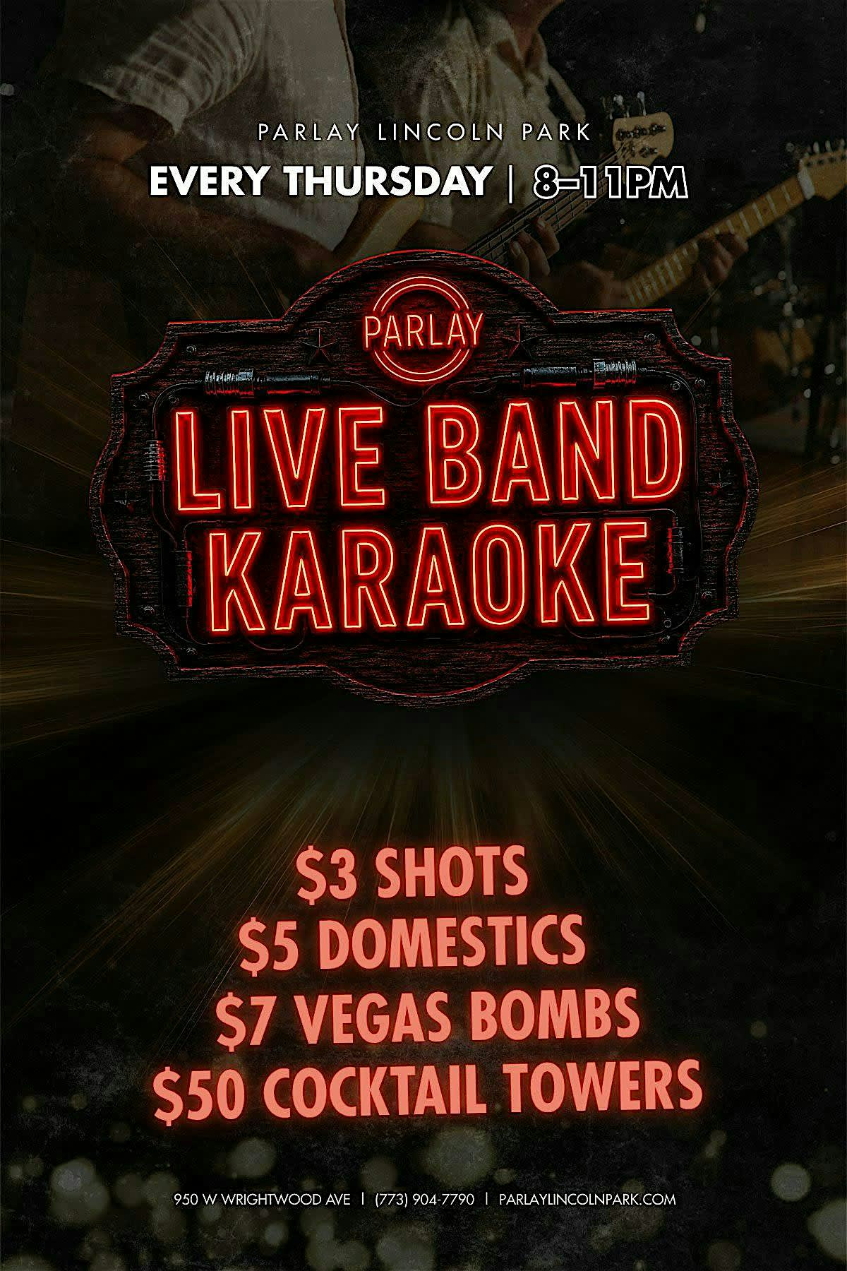 LIVE BAND KARAOKE AT PARLAY