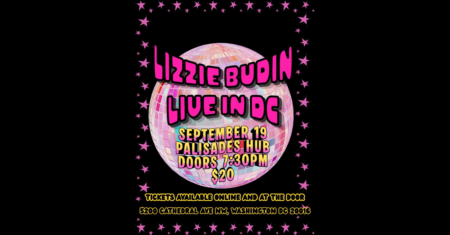 Lizzie Budin: Live in DC!