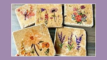 Make a Set of Rustic Floral Coasters at Ugly Bunny Winery