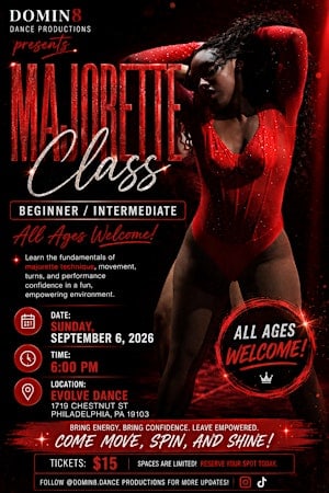 Beginner/ Intermediate Majorette dance class