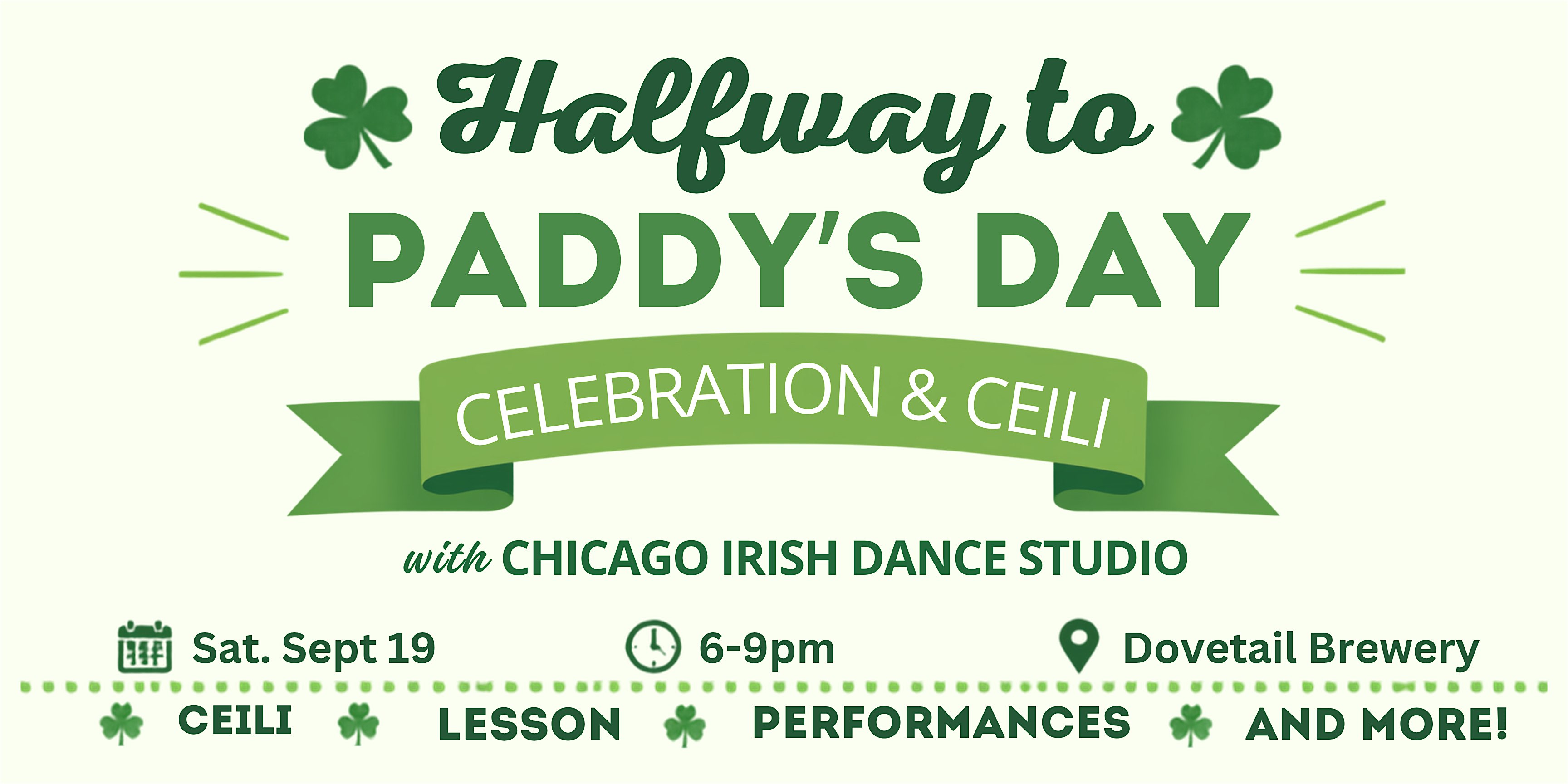Halfway to Paddy's Day Celebration & Ceili