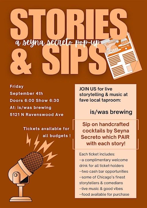 Stories & Sips: SEPTEMBER 2026