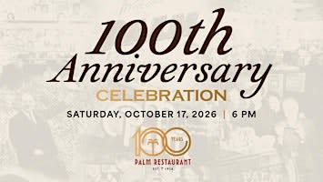 The Palm's 100th Anniversary Wine Dinner - Chicago