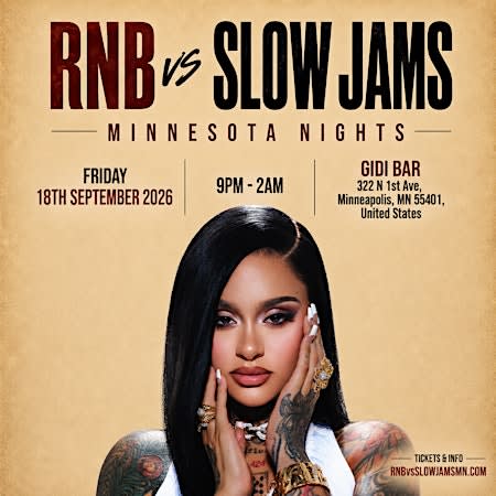 RNB vs SLOW JAMS MINNESOTA - Late Night Slow Jams & RnB Party